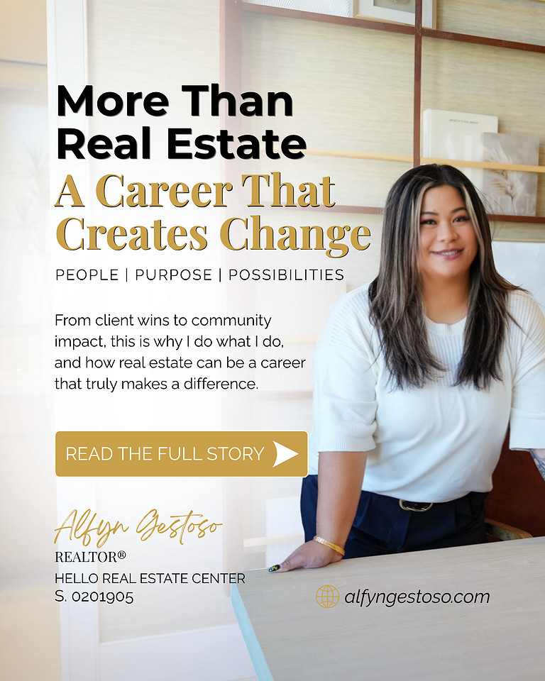 REALTOR Alfyn Gestoso celebrating with first-time home buyers at their new house in Reno, NV